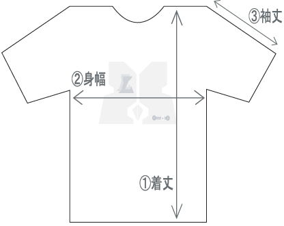 Tシャツや服サイズの測り方/サイズ表