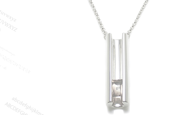 文字刻印のスモーキークオーツ3ペンダントネックレスのメイン画像