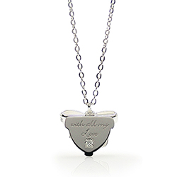 誕生石&刻印可レディースネックレス画像*ダイヤモンド3